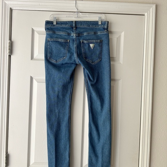GUESS VINTAGE 5 Pocket Blue Jeans Size 30 - Picture 6 of 8